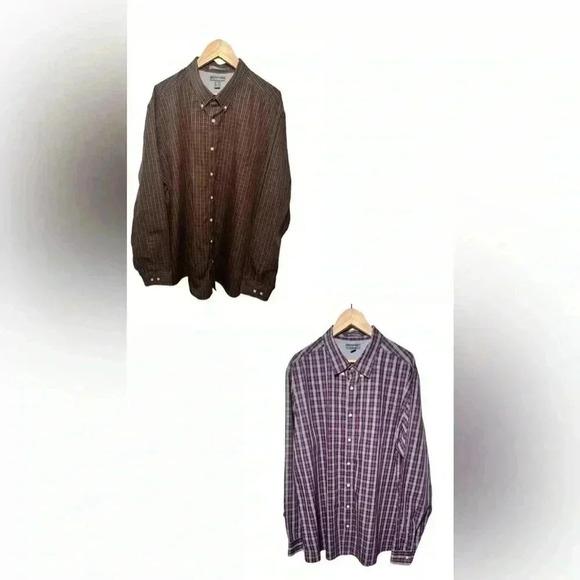 Eddie Bauer Other - Eddie Bauer Plaid Flannel Button Down Shirt Men Classic Fit Long Sleeve T2XL